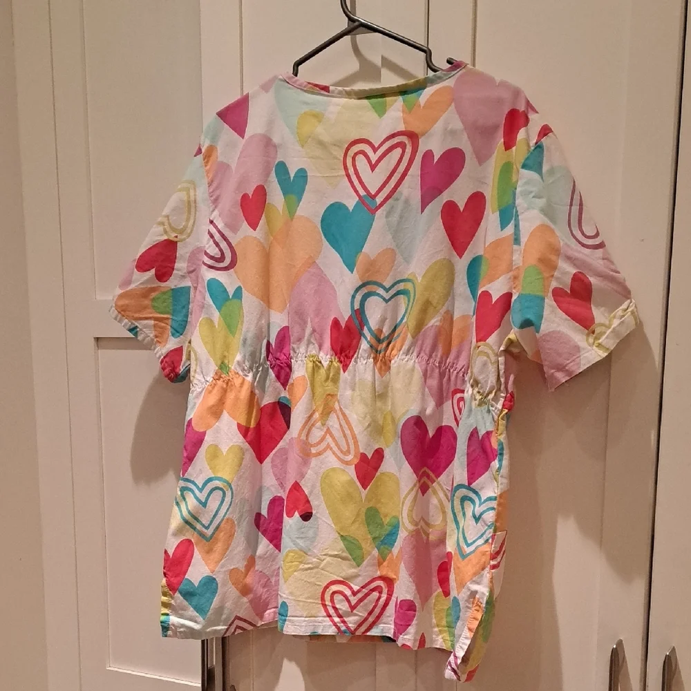 Angel Dear Multicolor Heart Print Kids Blouse - Picture 6 of 8